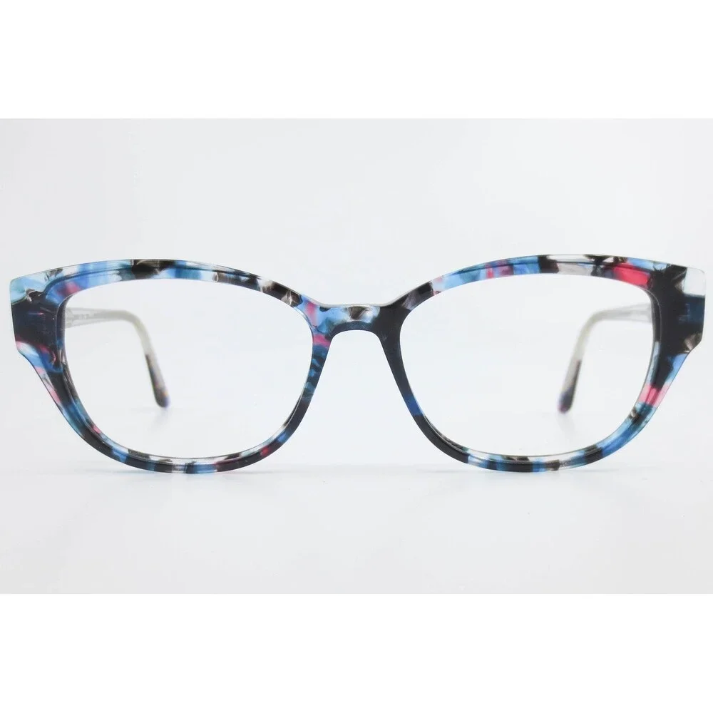 Isaac Mizrahi New York Eyeglasses IM30050A BL Blue Pink Multi Cat Eye 51-16-140